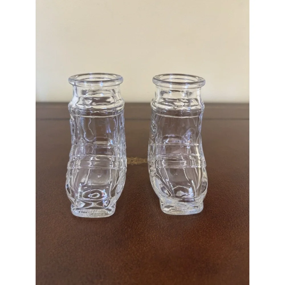 Set Of 2 Baileys Irish Cream Apres Ski Boot Shot Glasses Clear - Pristine‎